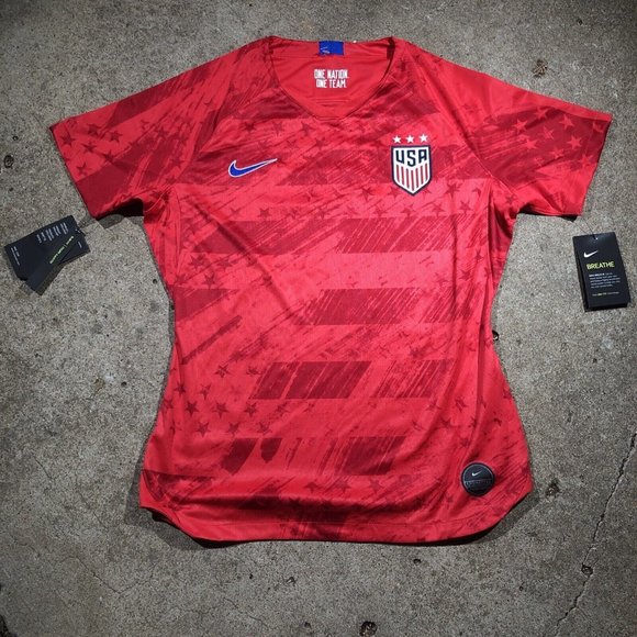 Nike Tops Nike Team Usa Womens Soccer Jersey Aj4397688 Size Med